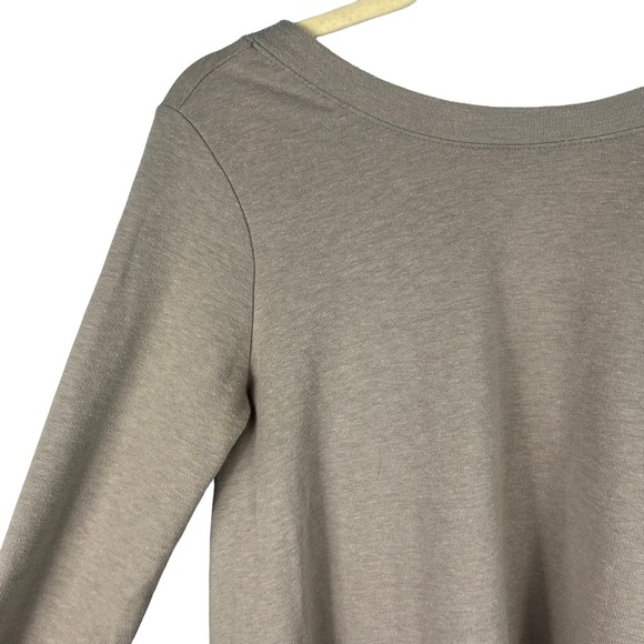 Free People Gray Knit Pullover Swing Tunic Top Casual Cotton Boho Size XS/S - Picture 4 of 7